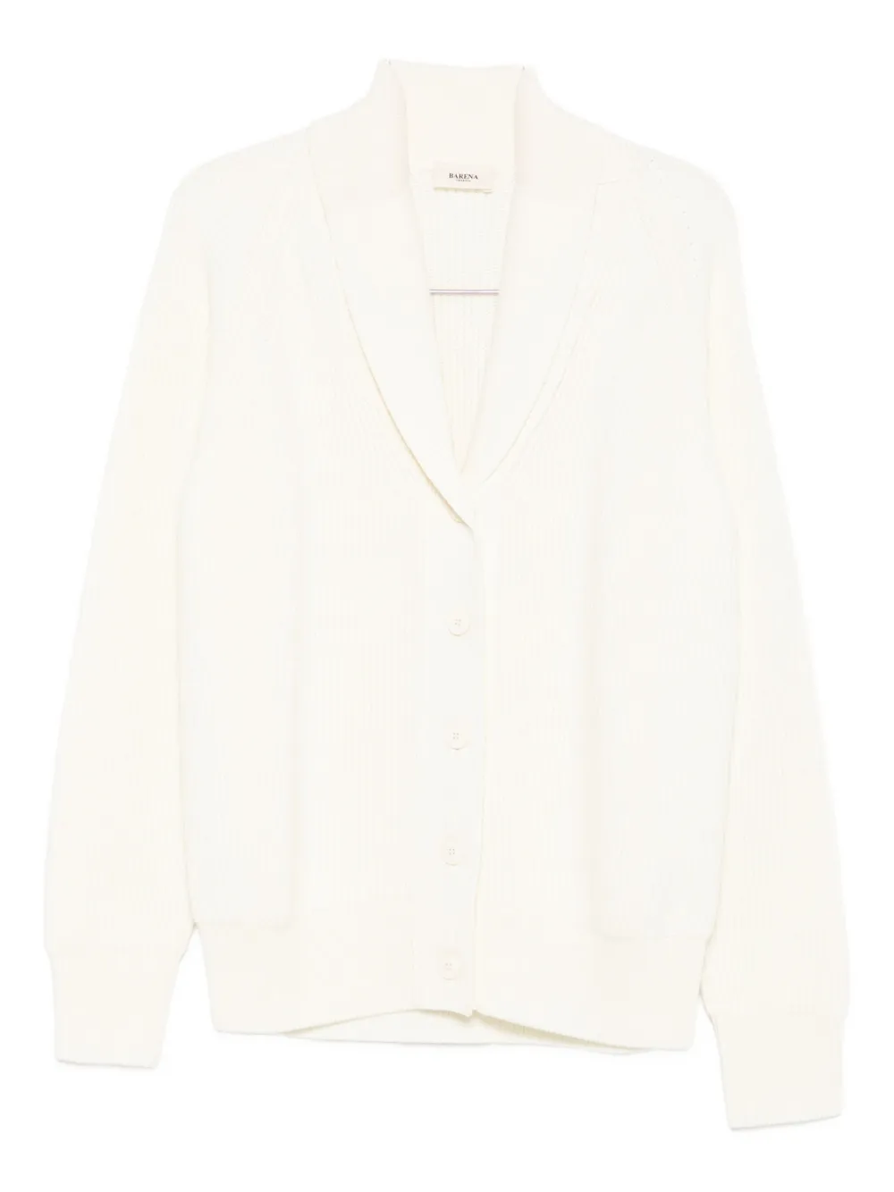 Barena ribbed shawl-collar cardigan Beige