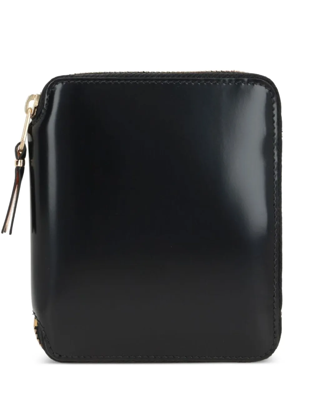 Comme Des Garçons Zip-around Leather Wallet In Black