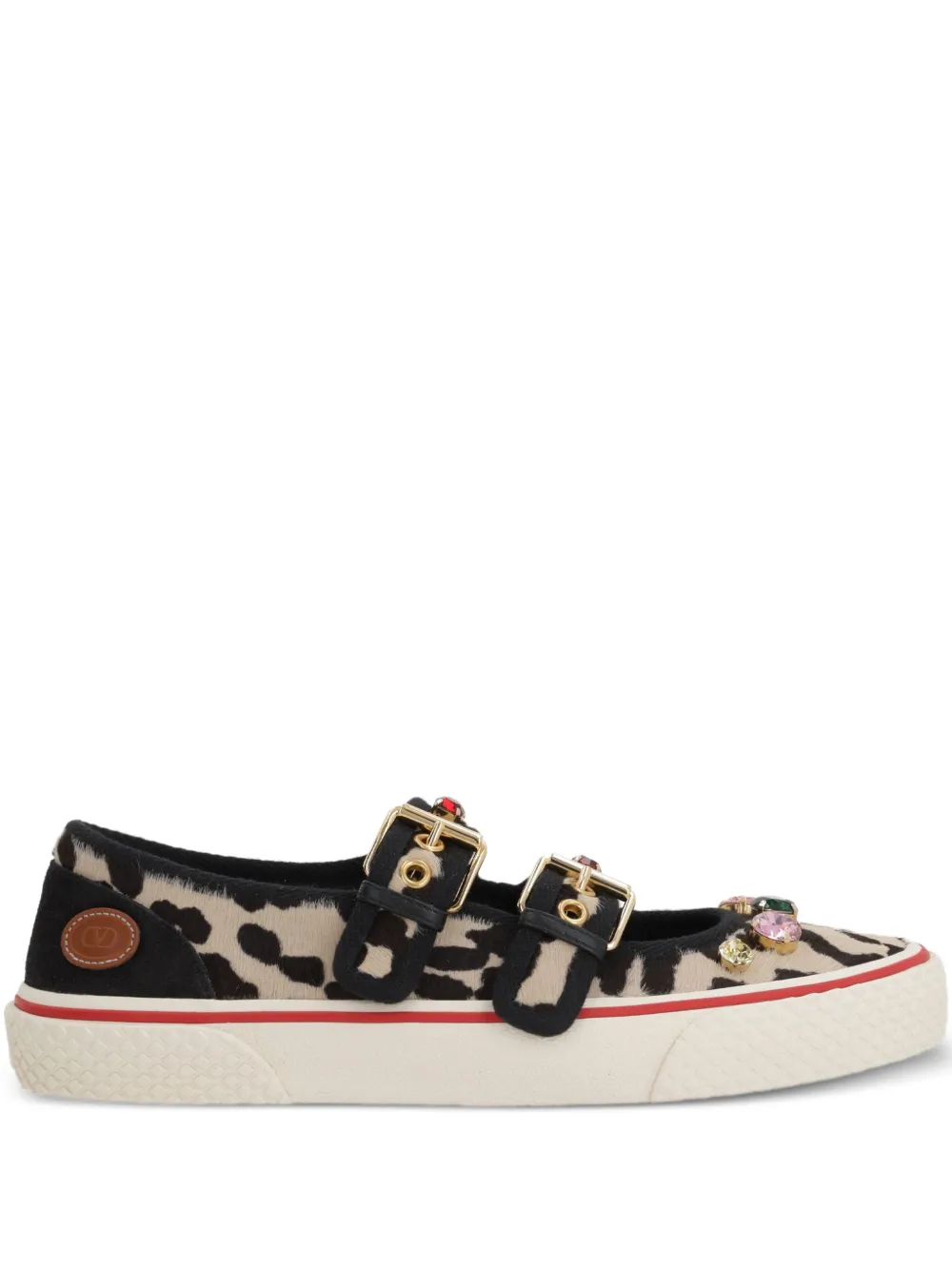 Valentino Garavani Dollyboard leopard-print sneakers - ニュートラル Valentino Garavani Dollyboard leopard-print sneakers - ニュートラル
