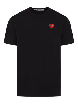 COMME des GARÇON ハート刺繍 Tシャツ Mサイズ Comme Des Garcons Big Heart Logo Printed White T-Shirt S
