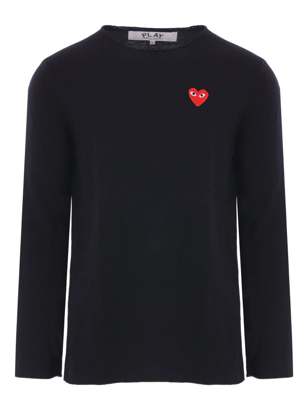 Comme Des Garçons Play Wollen trui met logo Zwart