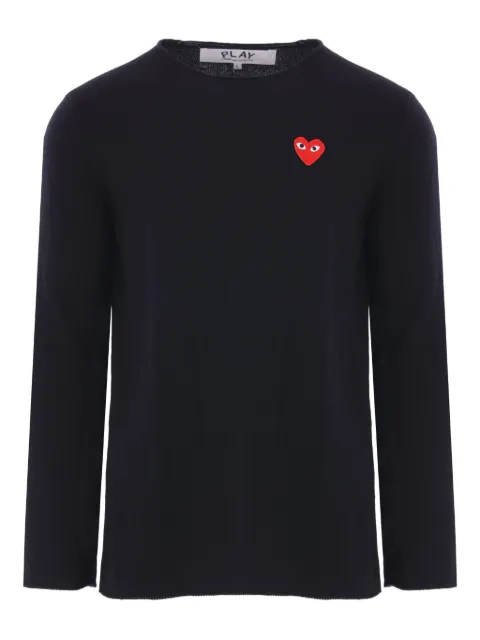 Comme Des Garçons Play heart-logo wool sweater