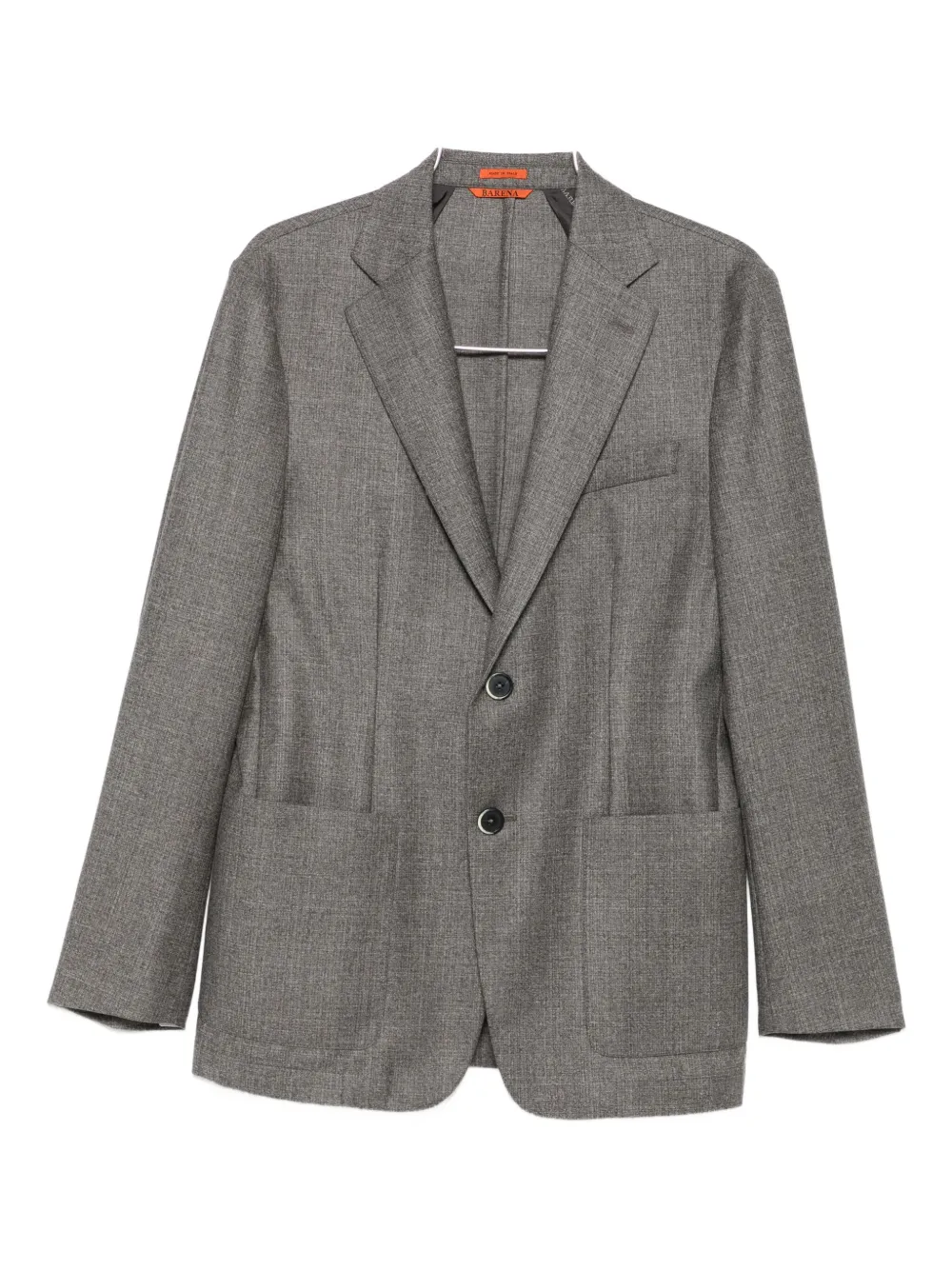 Barena Wollen blazer met twee knopen Grijs