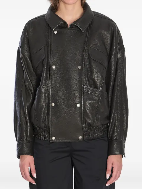 Saint Laurent leather bomber jacket
