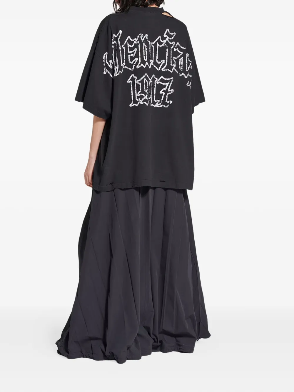 Balenciaga cotton logo-print T-shirt Zwart