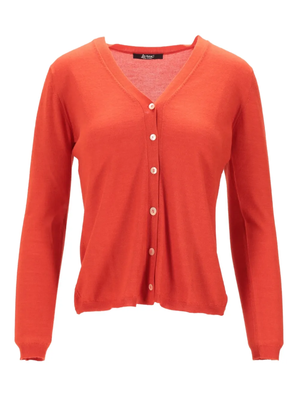 LA ROSE cardigan à col v | orange | Image 1
