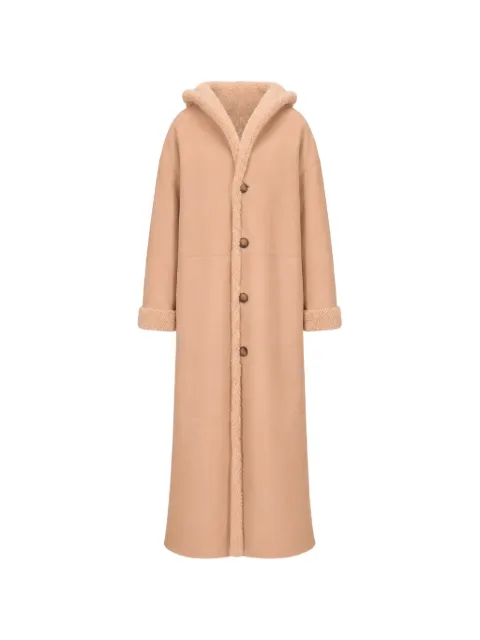 LA ROSE reversible shearling coat