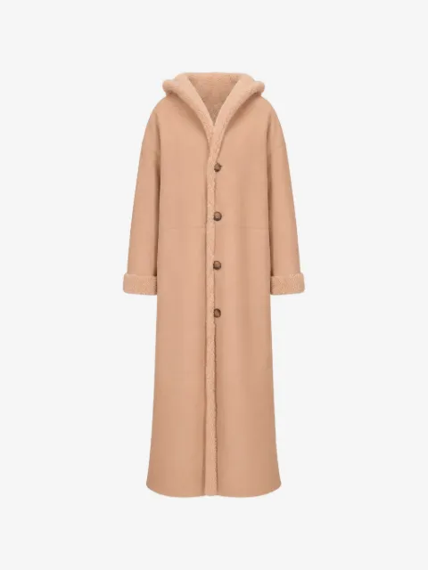 LA ROSE reversible shearling coat