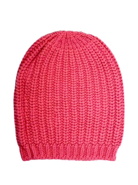 LA ROSE Cash Costa Corto ribbed beanie