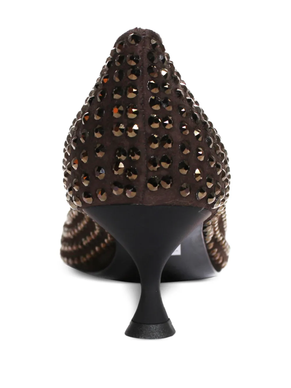 La Rose 50mm Crystal-embellished Pumps In Brown