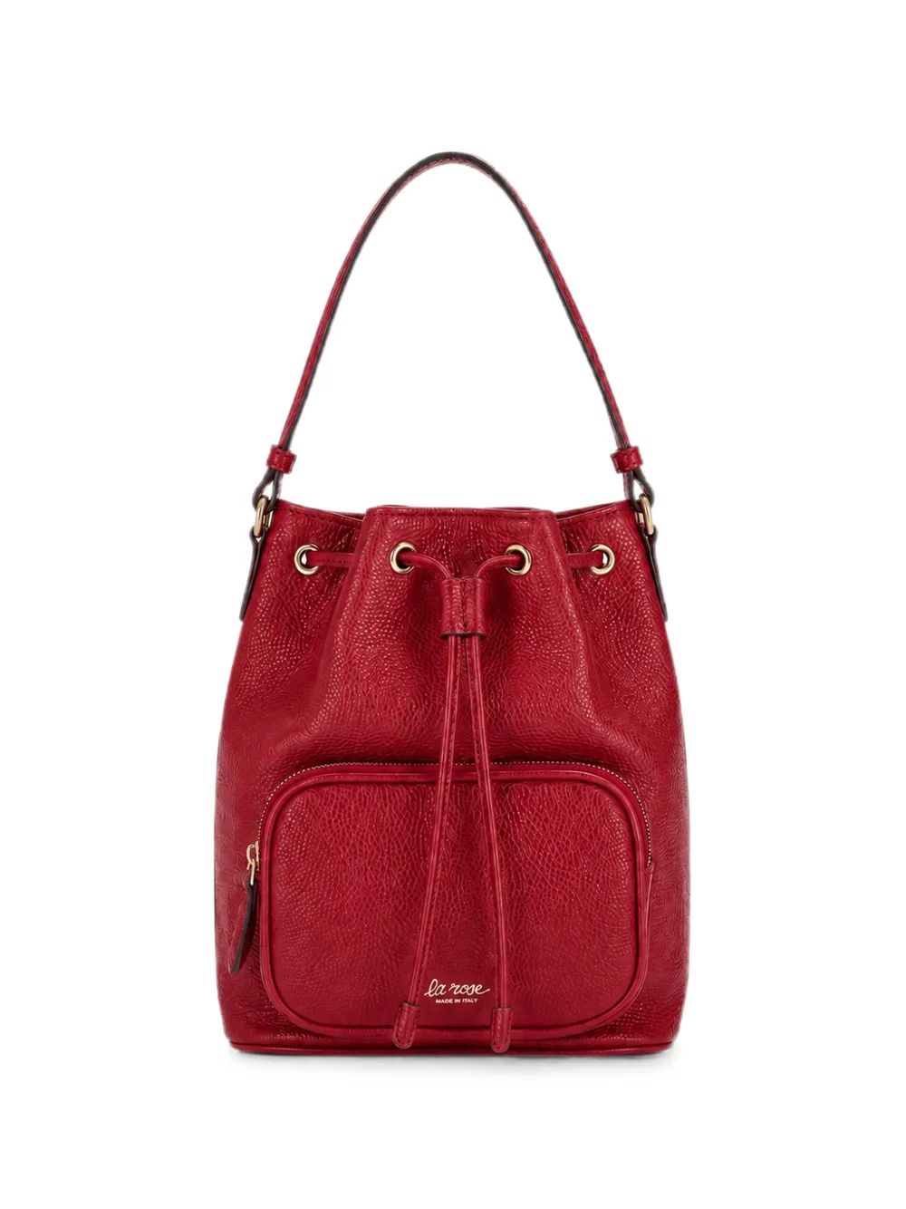 LA ROSE Beuteltasche mit Kordelzug - Rot