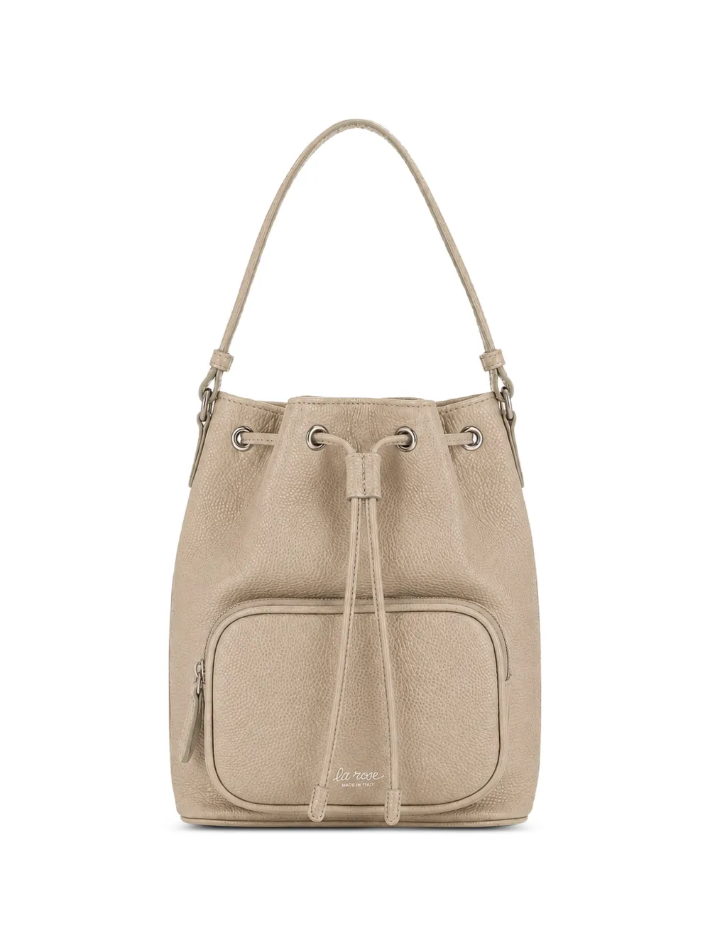 LA ROSE Beuteltasche mit Kordelzug - Nude