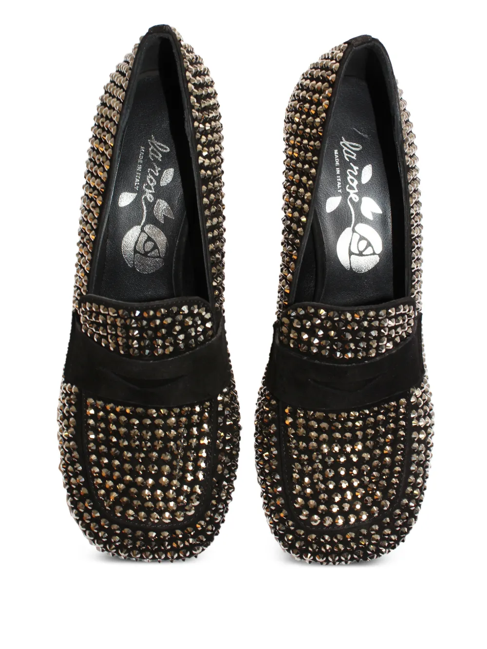 La Rose 50mm Crystal-embellishment Pumps In Black