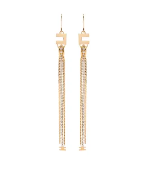 【希少】ELISABETTA FRANCHI ロゴペンダントピアス ゴールド 希少】ELISABETTA FRANCHI ロゴペンダントピアス ゴールド