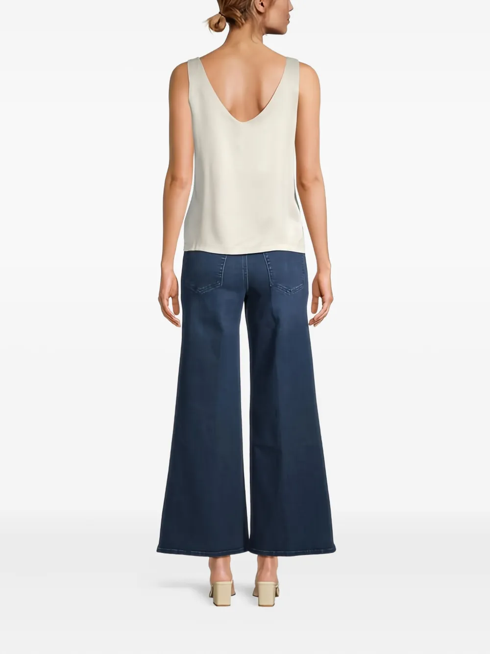 Frame Le Palazzo High-waisted Jeans In Blue