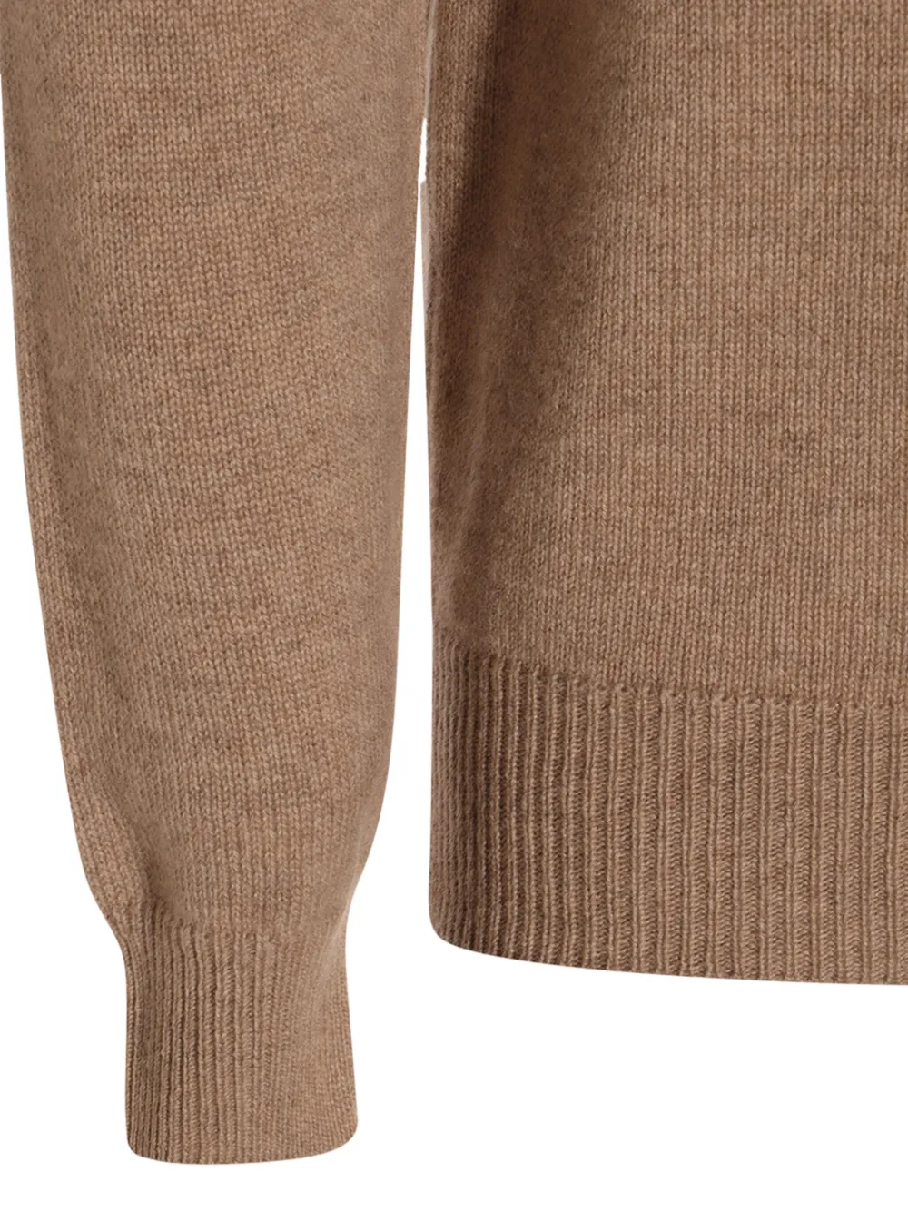 Malo mock-neck ribbed sweater Bruin