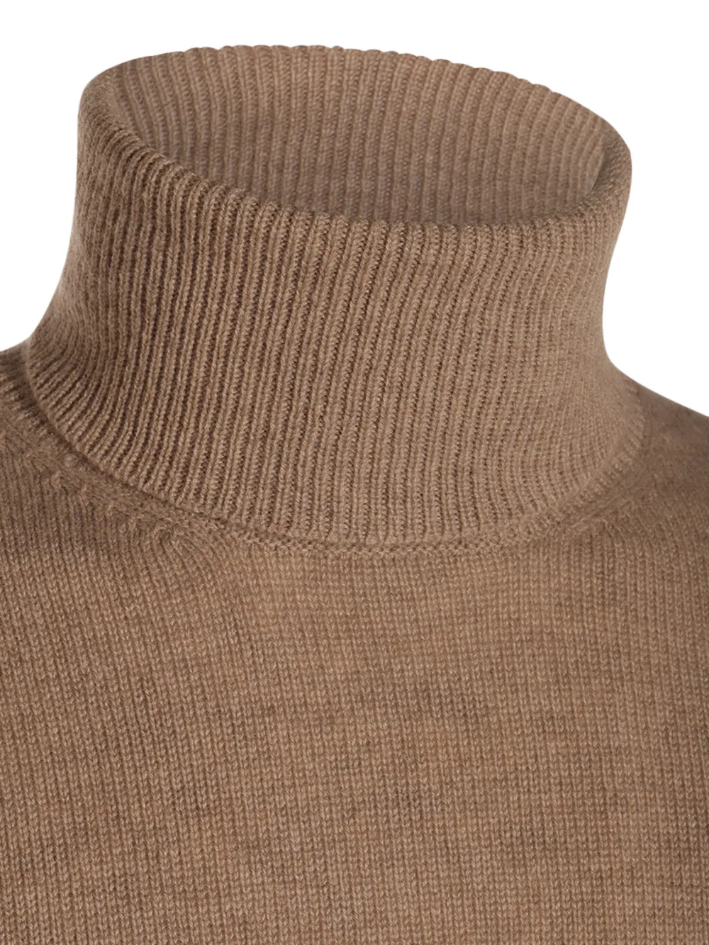 Malo mock-neck ribbed sweater Bruin
