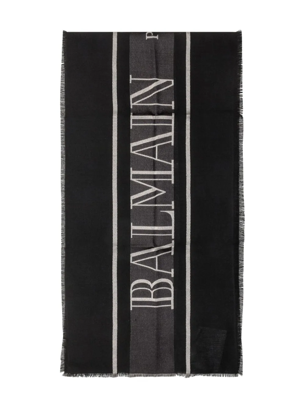 Balmain Kids logo scarf - ブラック Balmain Kids logo scarf - ブラック