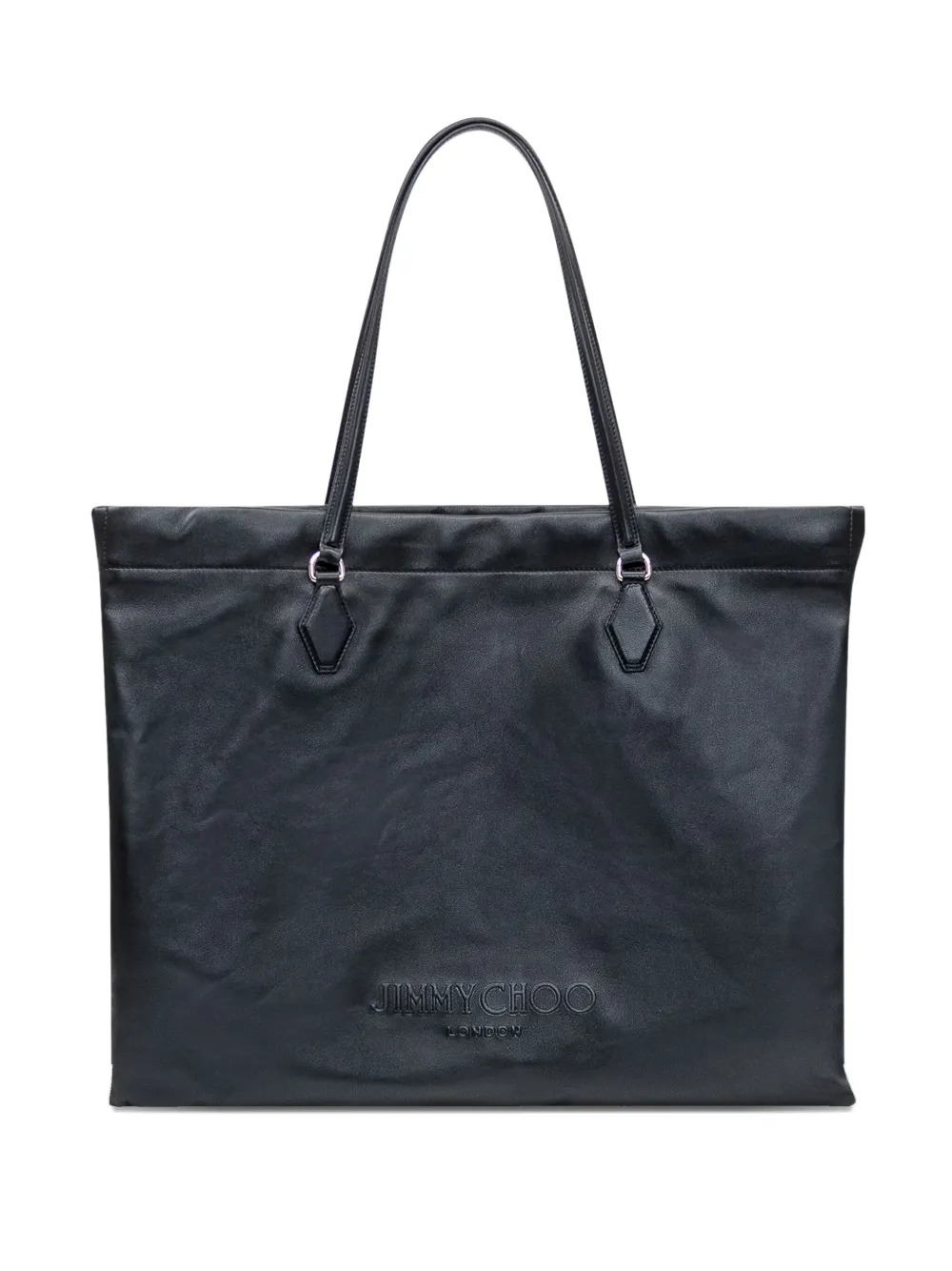 embossed-logo tote bag