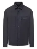 Zegna zip-pocket overshirt - Black