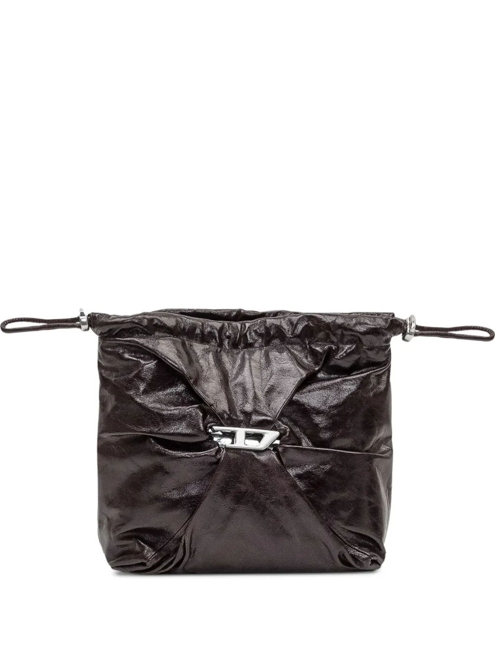 Diesel Scrunch-D bucket bag Zwart