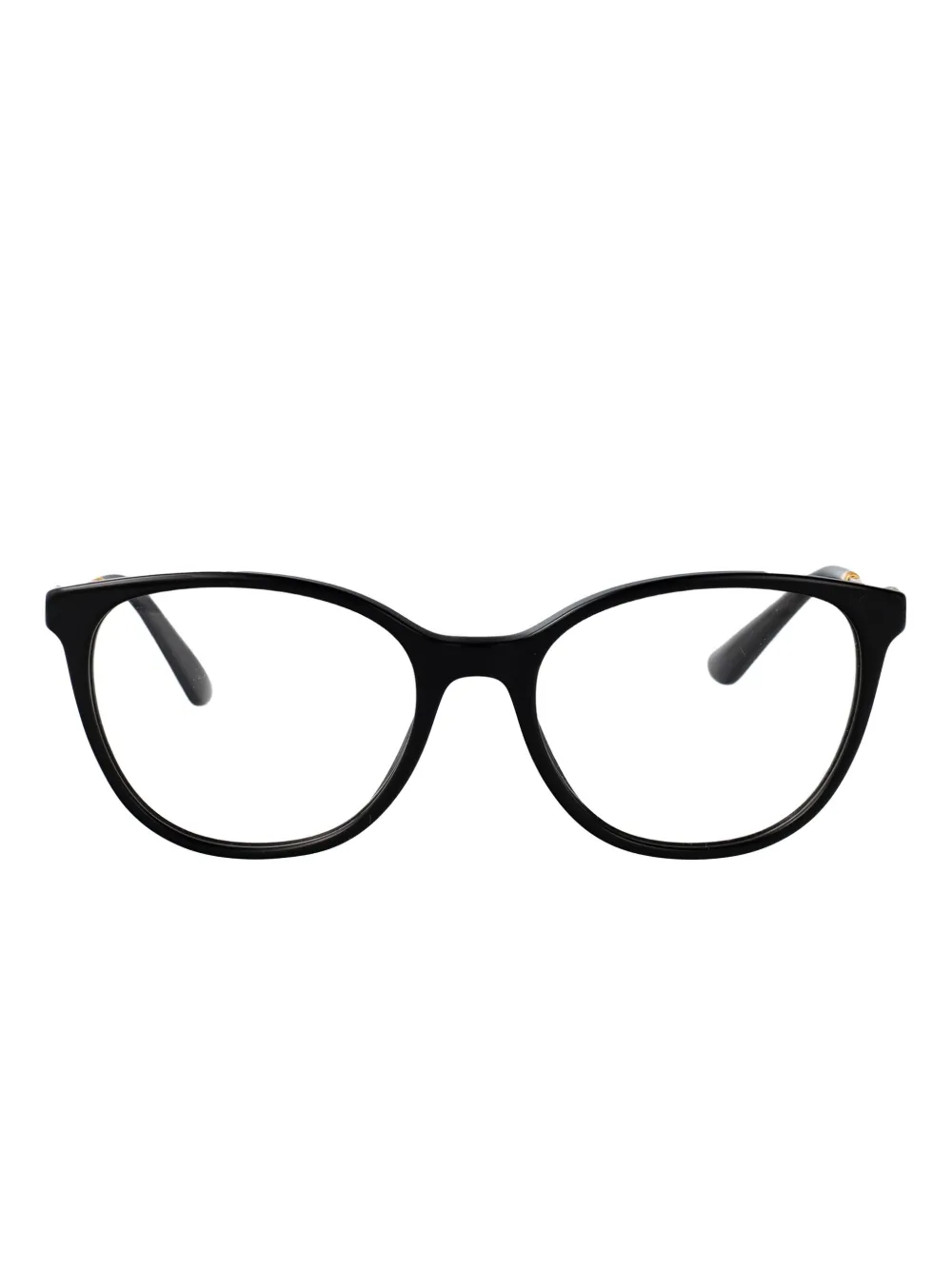 Dolce & Gabbana Eyewear round-frame clear-lens glasses Zwart