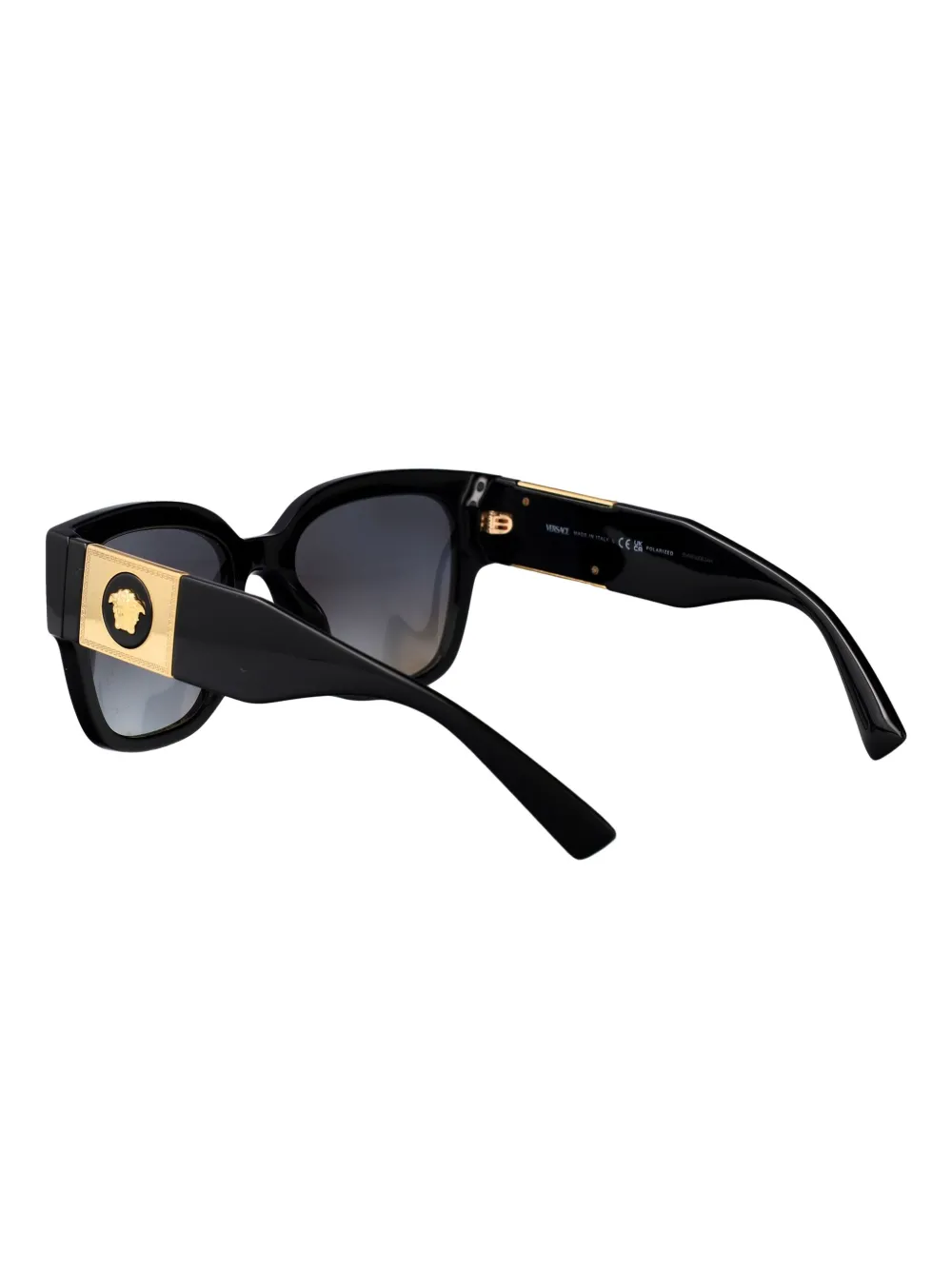 Versace Eyewear medusa head-detail square-frame sunglasses Zwart
