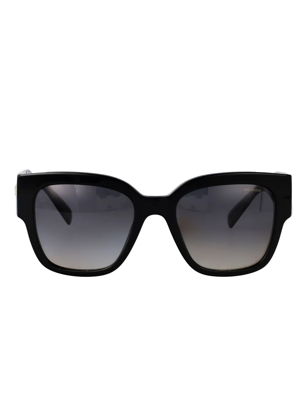 Versace Eyewear medusa head-detail square-frame sunglasses Zwart