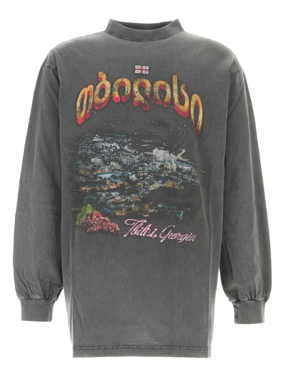 Balenciaga Tbilisi T-shirt met lange mouwen Grijs