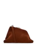 The Attico Day Off suede clutch bag - Brown