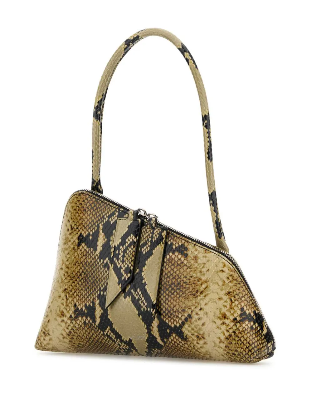 The Attico snakeskin leather shoulder bag - Beige