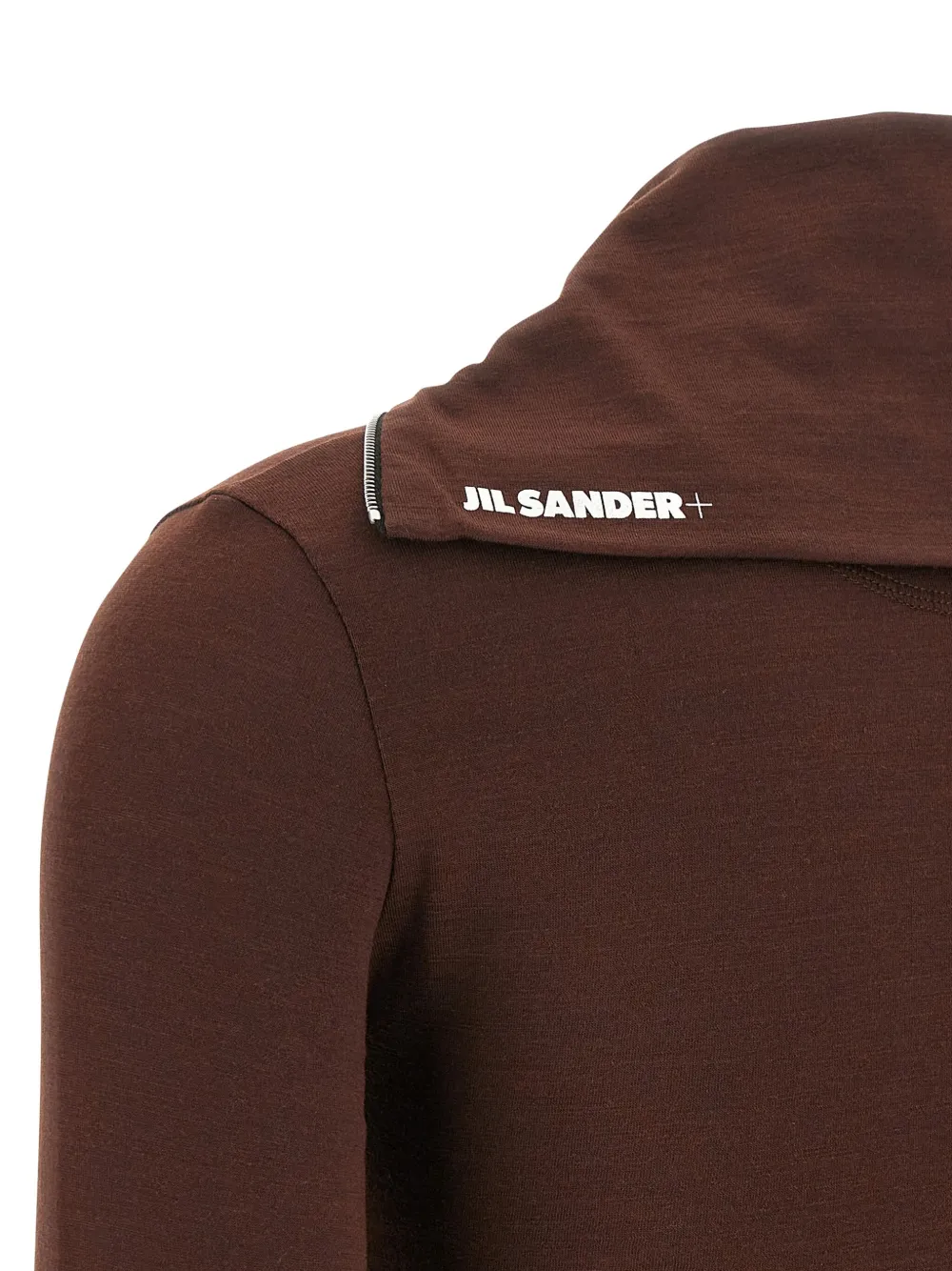 Jil Sander half-zip collar sweatshirt Rood