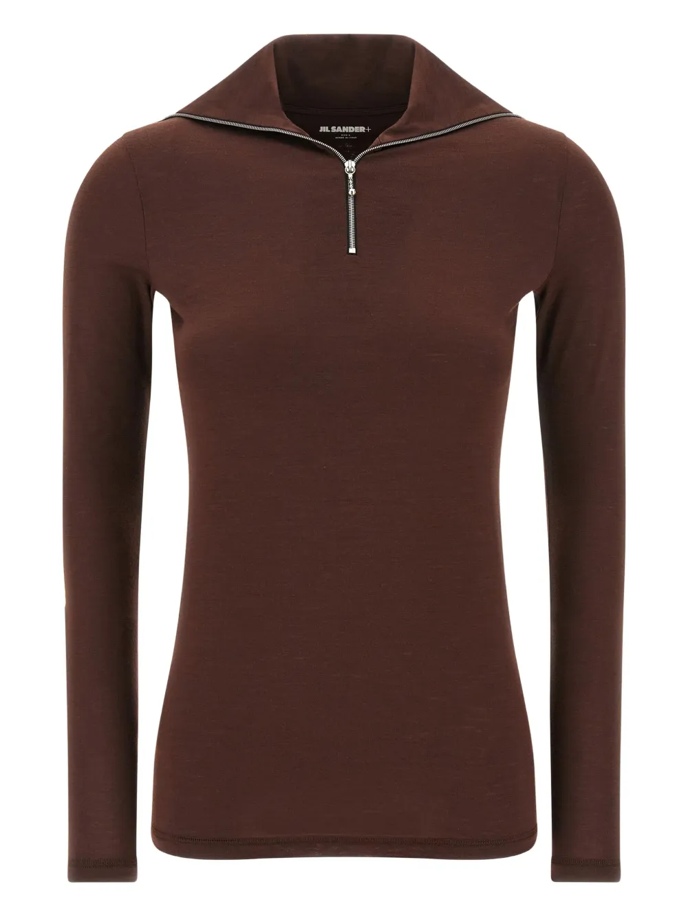 Jil Sander half-zip collar sweatshirt - レッド Jil Sander half-zip collar sweatshirt - レッド