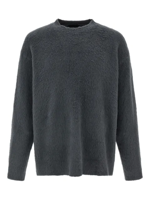 Roberto Collina shearling-effect crew-neck sweater