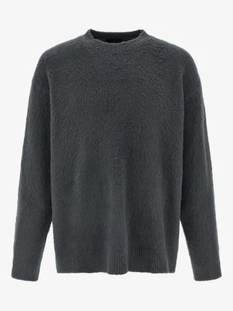 Roberto Collina shearling-effect crew-neck sweater