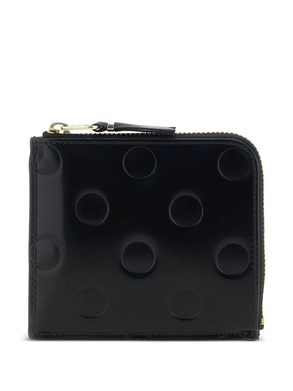 polka-dot embossed wallet