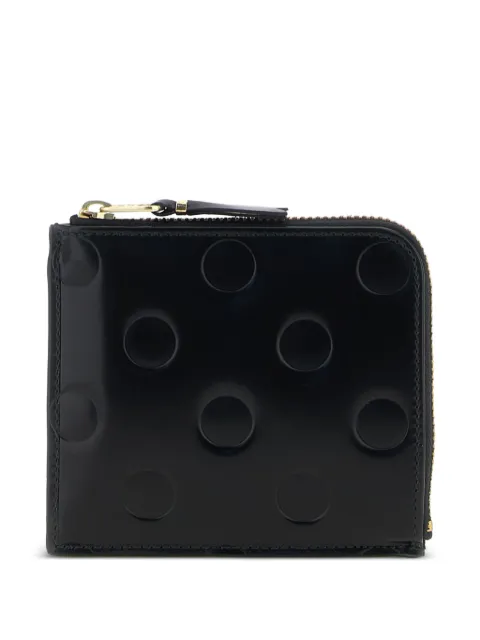Comme Des Garçons Wallet Portafoglio goffrato a pois