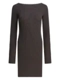Rick Owens ribbed open-back midi dress - Grey