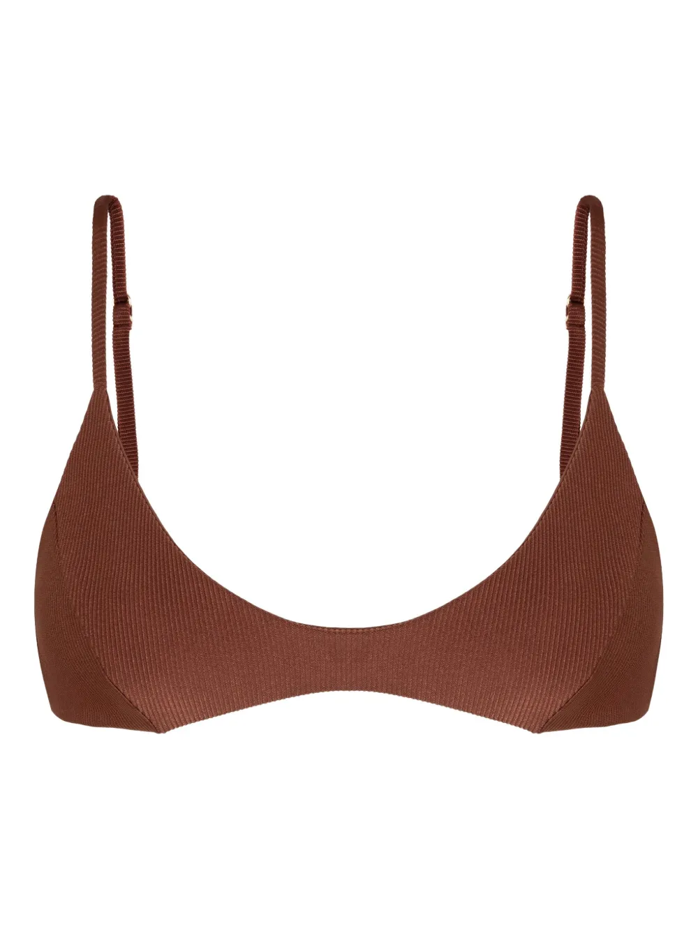 Lenny Niemeyer Top bikini a triangolo - Marrone