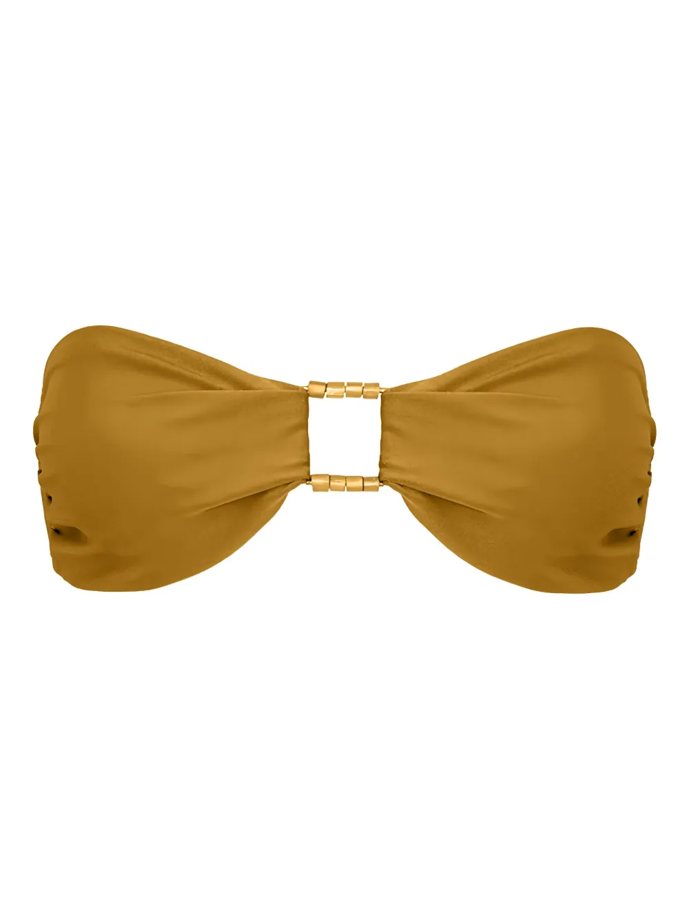 Lenny Niemeyer Top bikini a fascia con dettaglio ad anello - Giallo