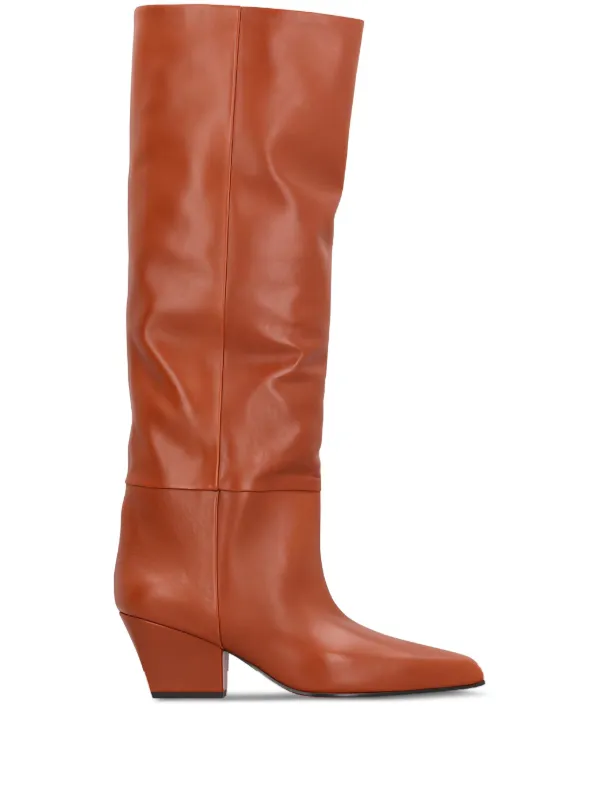 Paris Texas 60mm Jane Leather Knee-high Boots in Brown