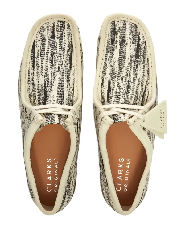 Clarks Originals Wallabee Fabric Loafers | Black | FARFETCH CA