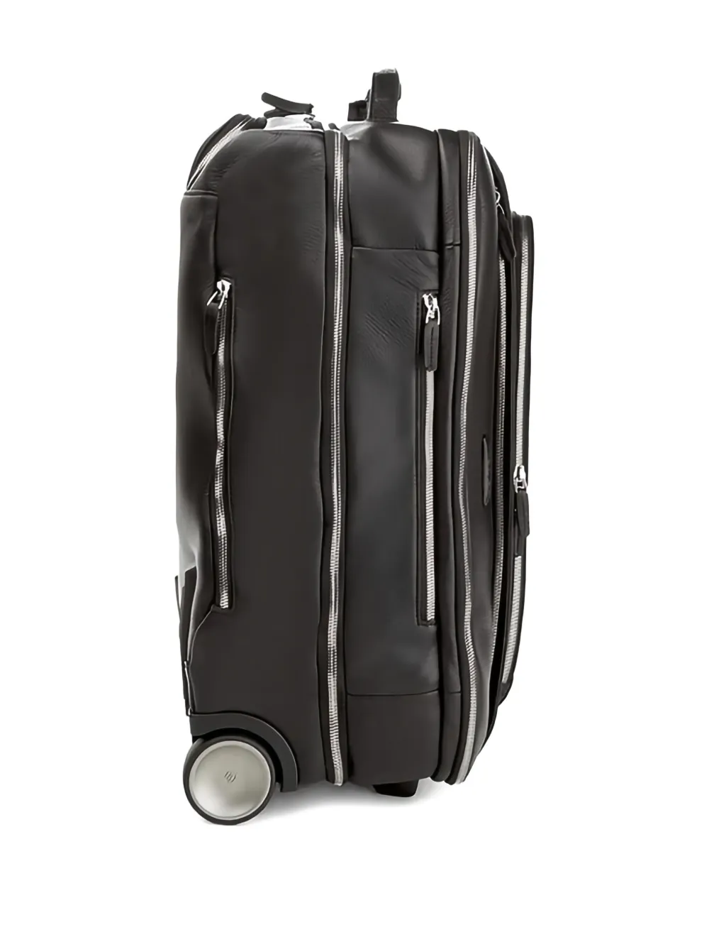 Piquadro Zipped Cabin Trolley In Black