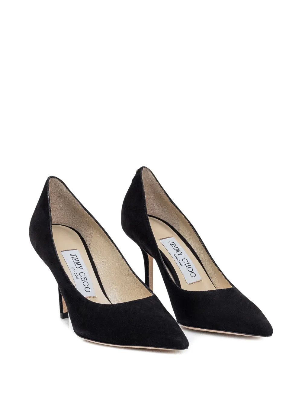 Jimmy Choo 85mm Love pointed-toe suede pumps Black