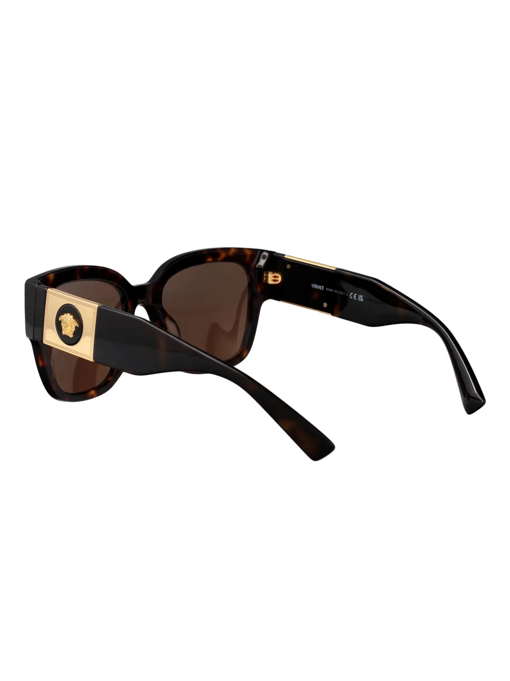 Versace Eyewear medusa-plaque acetate sunglasses Bruin
