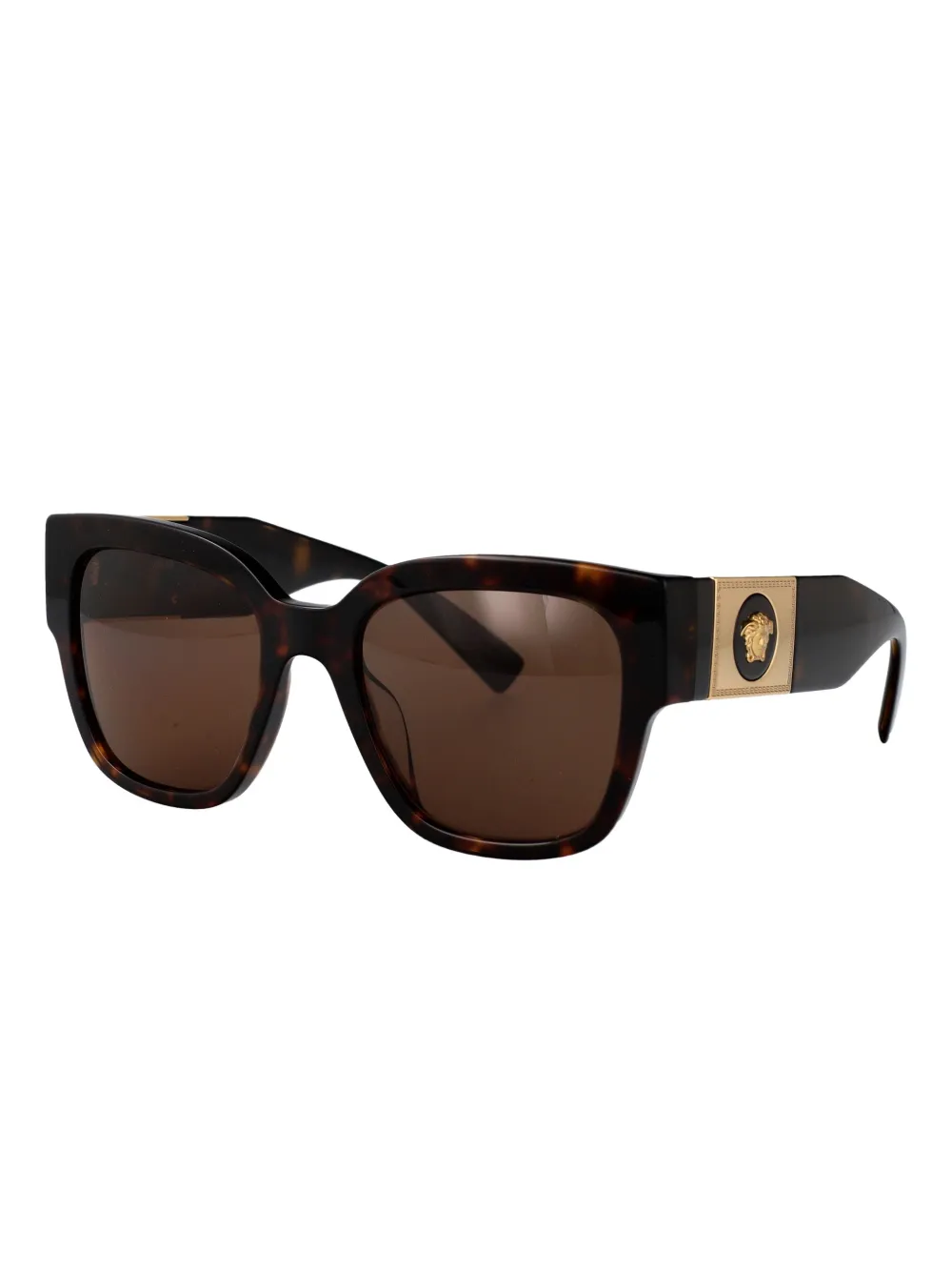 Versace Eyewear medusa-plaque acetate sunglasses Bruin