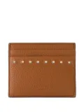 Valentino Garavani Rockstud leather cardholder - Brown