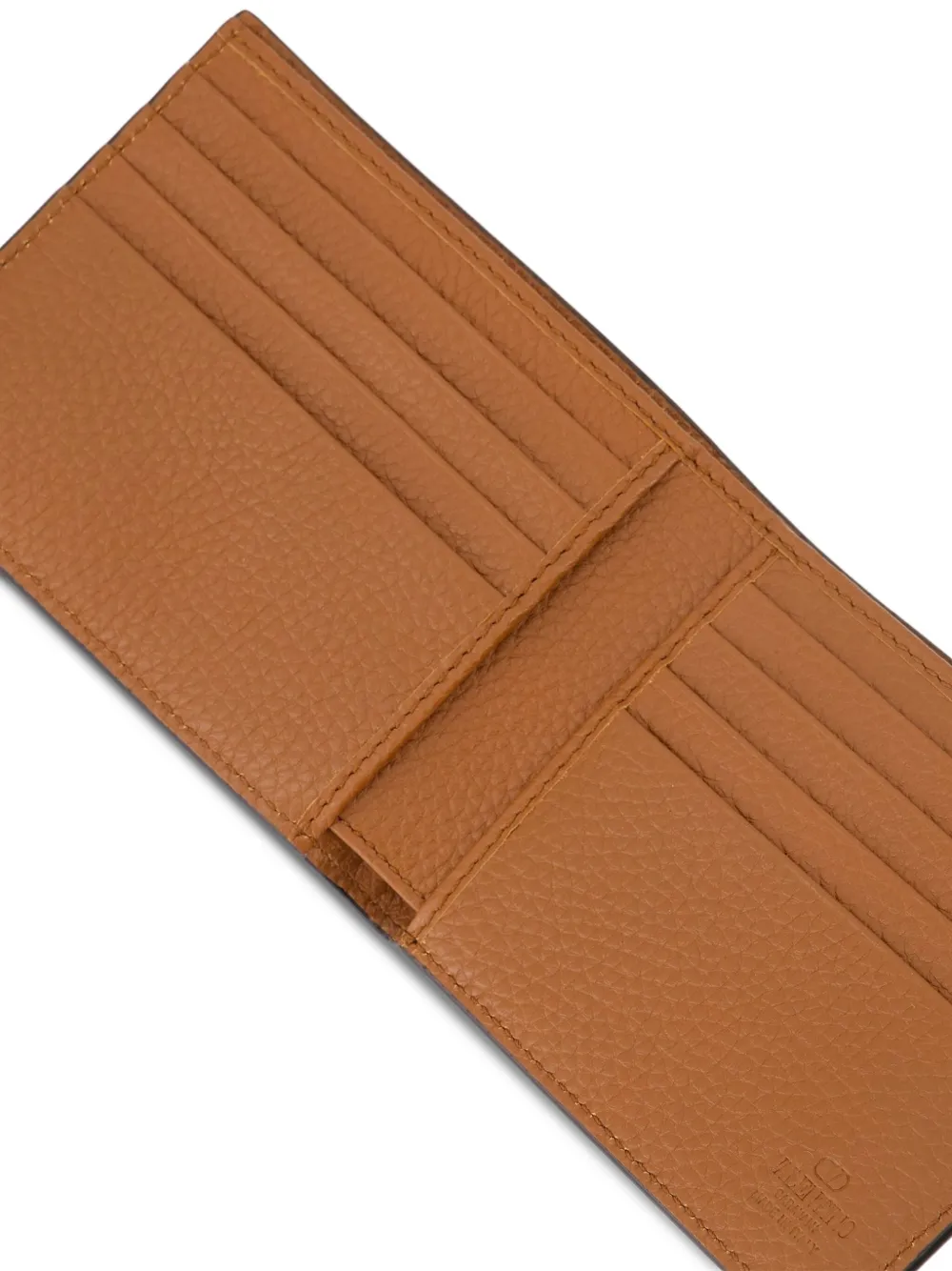 Valentino Garavani Rockstud calfskin wallet Bruin