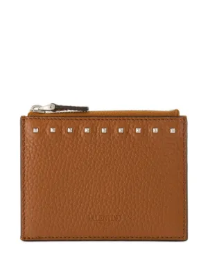 Prada Triangle Logo Leather Key Case | Orange | FARFETCH JO