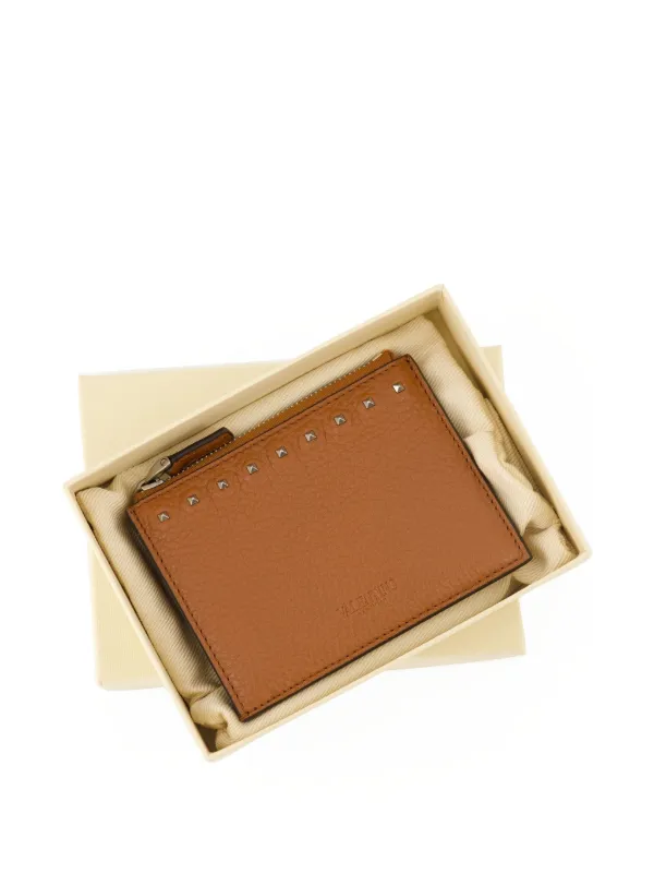 Valentino Garavani ロックスタッズ カードケース | ブラウン